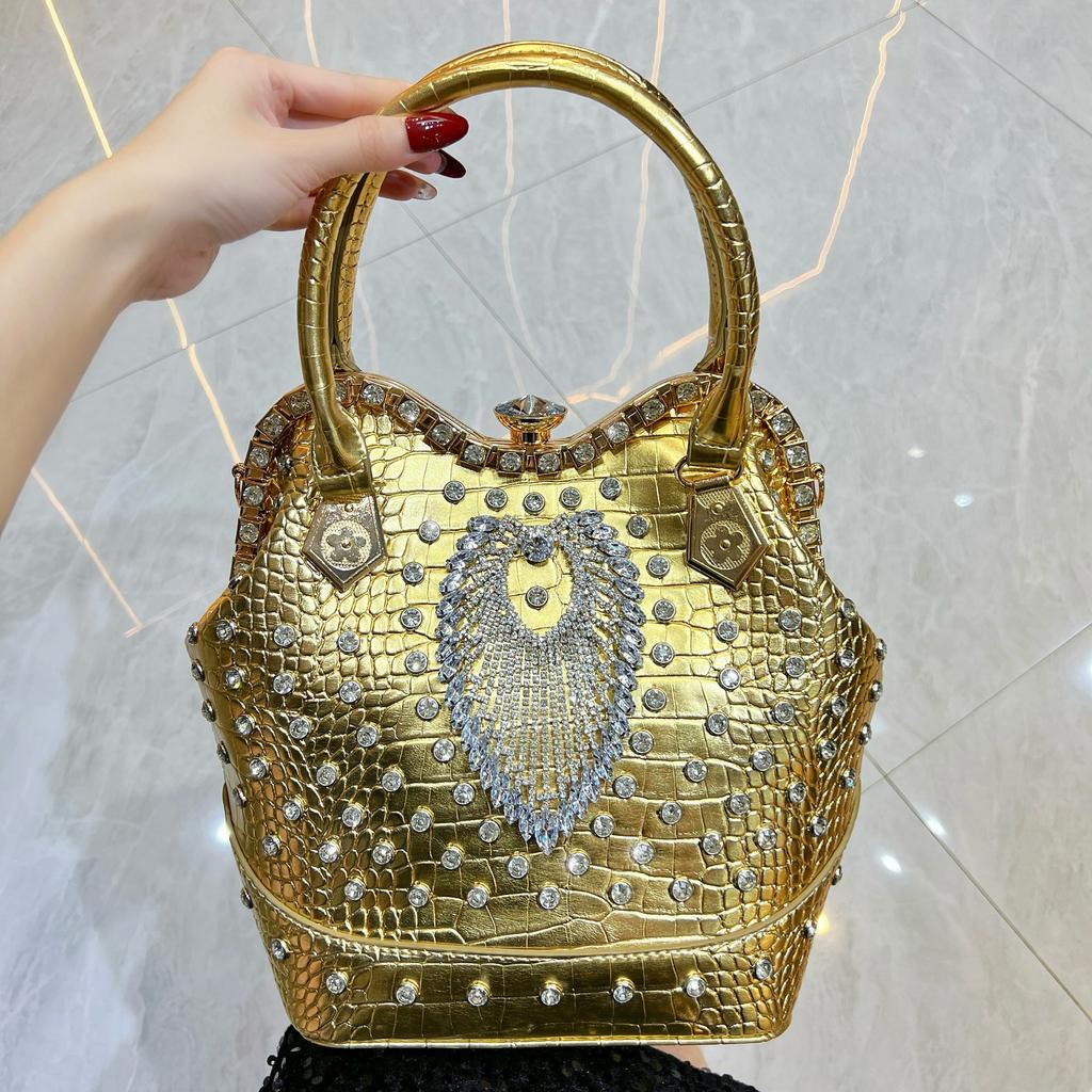 Large Capacity Handbag for Evening Banquet, Fashionable Single-shoulder Crossbody Bag