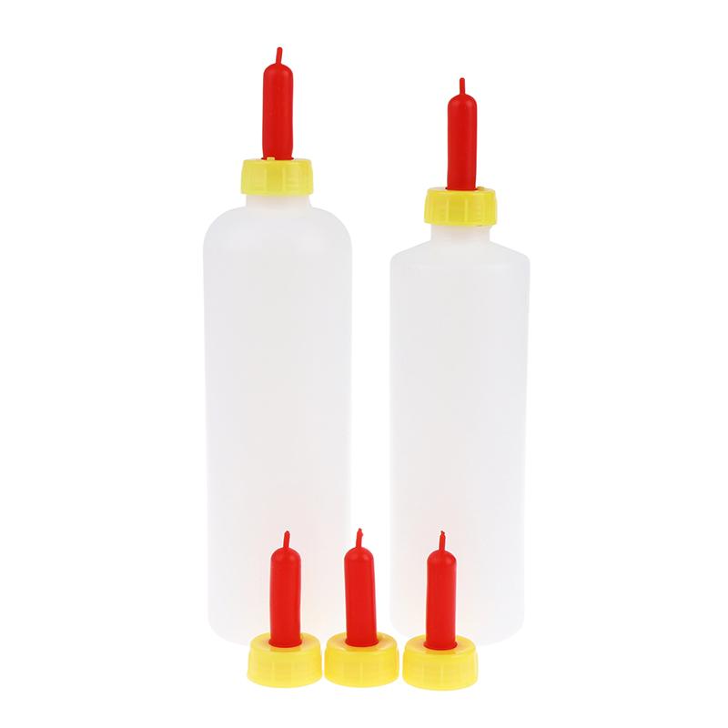 400/500Ml Lamb Milking Feeding Bottle With 3 Rubber Nipple Pacifier For Calf Piglet Sheep Goat Farm Animals Drinker Feeder