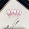 Pure Hand-made Phototherapy Wear Armor Aurora Sakura Finished Product Reusable Nail Art Patches Can Be Removed