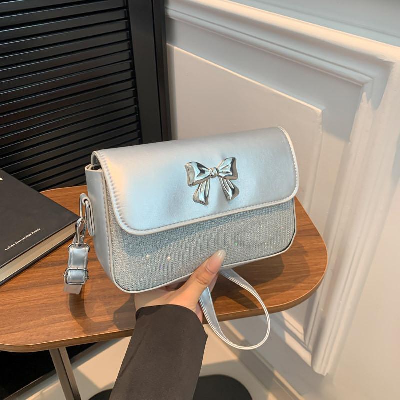 Fashionable New Butterfly Knot Shoulder Bag Trendy Minimalist Small Handbag