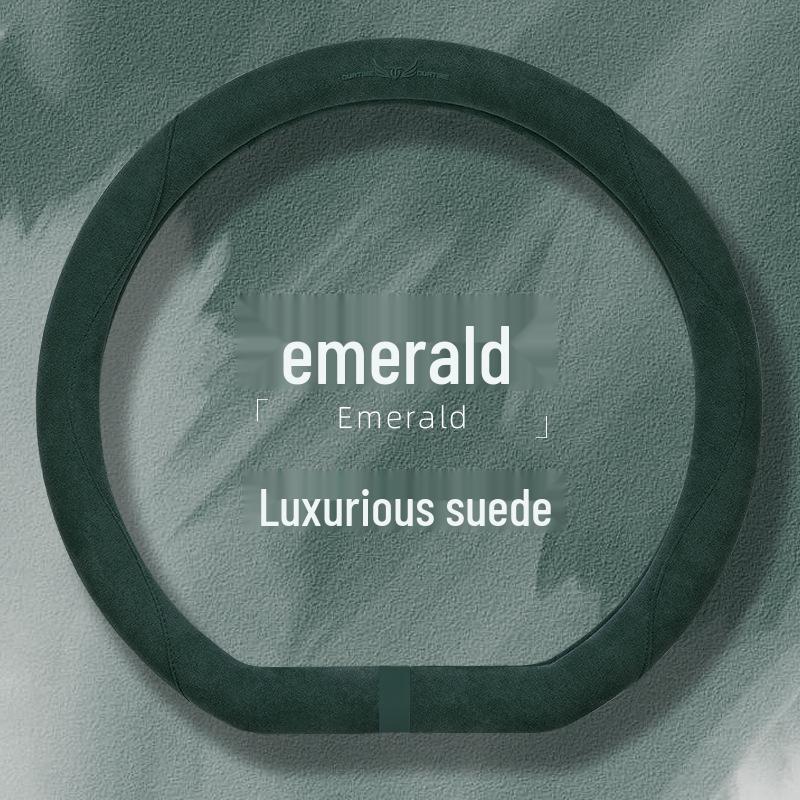 Suede & Fur Steering Wheel Covers: Winter Anti-Slip, Sweat-Absorbing, Luxury Women's Covers
