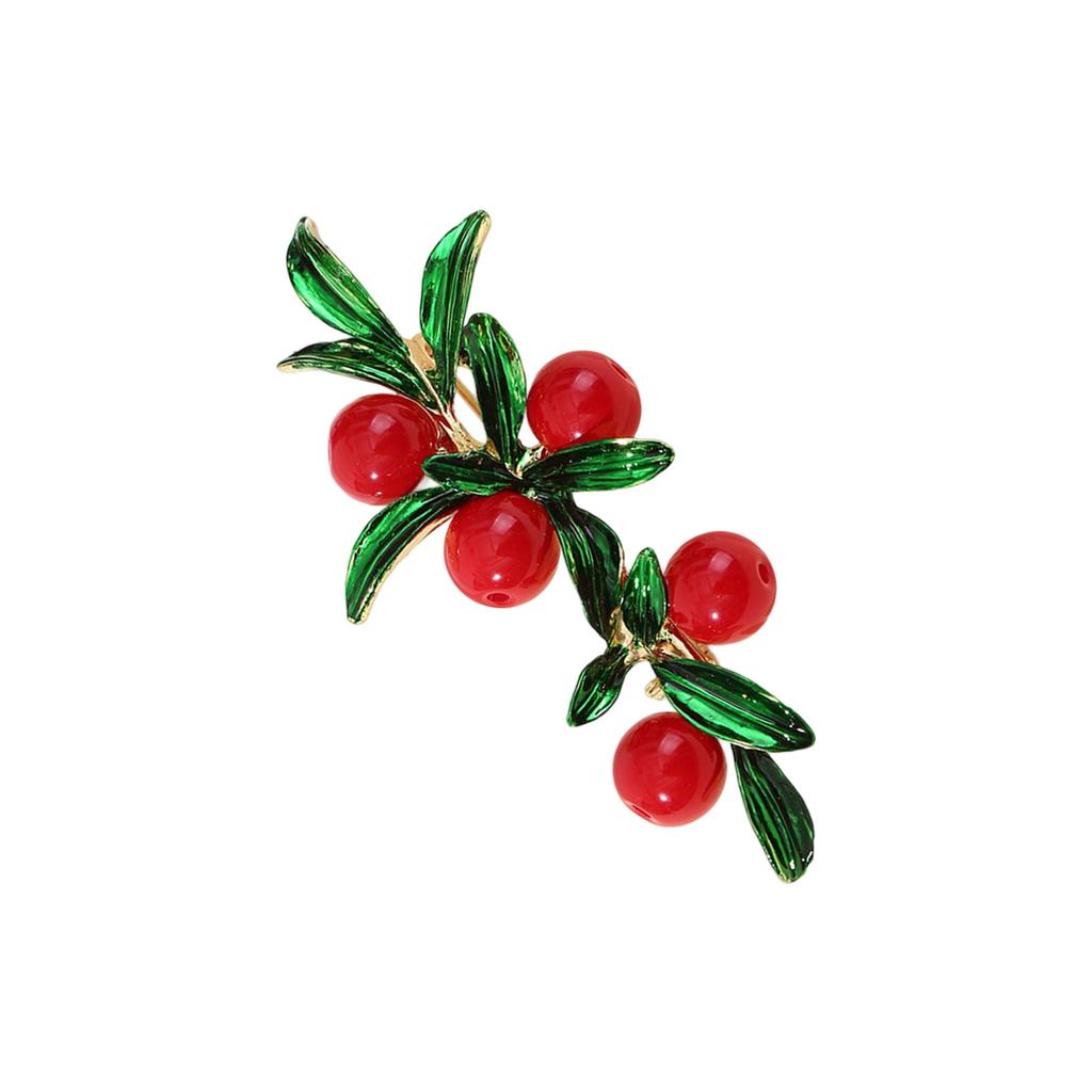 Lightweight Alloy Cranberry Brooch Fashion Accessory Pin For Everyday Wear And Stylish Occasions With Lasting Shine