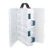 Double Side Plastic Fishing Baits Box Lures Holder Case Large Capacity Accessory