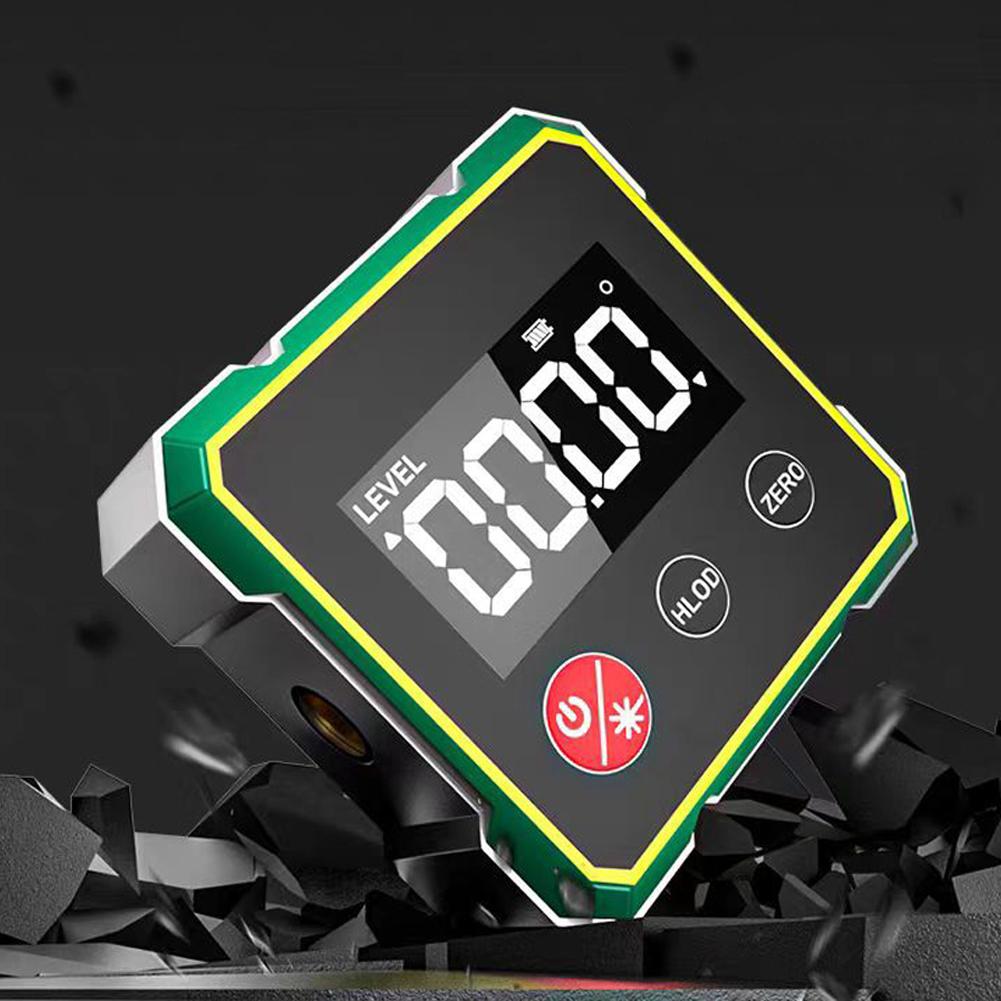 Magnetic LCD Digital Protractor Inclinometer Gauge with LCD Backlight Protractor Inclinometer Bevel Box Level Angle Measurement