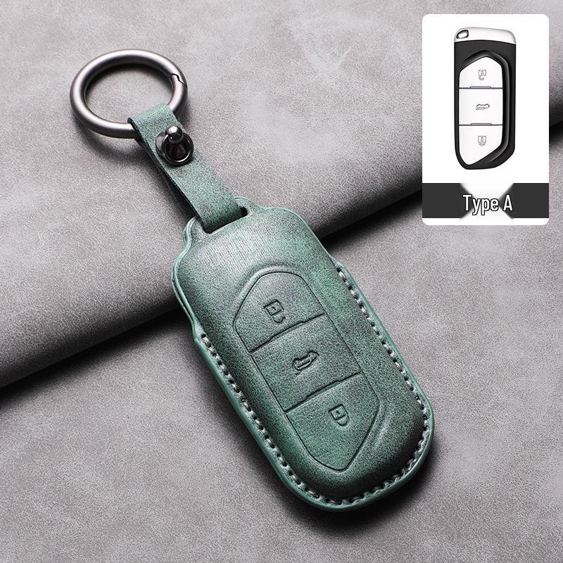 

Lantu Free Key Case Sheepskin 2024 New Energy Vehicle Leather Retro Key Cover