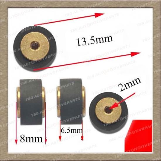 4pcs/set Copper Deck Pinch Roller Tape Recorder Cassette for Sharp SONY Technics