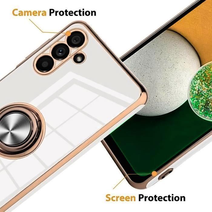 Coque de protection pour Samsung Galaxy A04s / Galaxy A13 5G - BOOLING - Blanc - Souple - Silicone