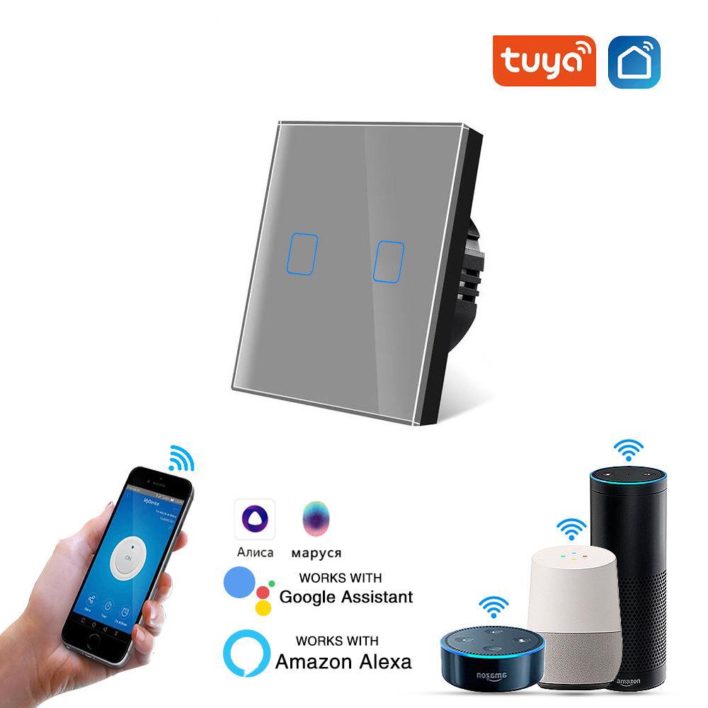 EU Standard WiFi Smart Switch with Alice Voice Control for Smart Home