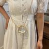 Gold Lock Buckle Clear Acrylic Chain Bag with Chain Strap Small Clutch Purse  Wedding