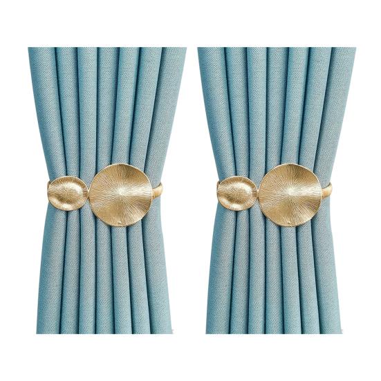 1 Pereche Prindere Perdea cu Arc Metal Sculptat Elan Păun Frunză Pană Decorativ Draperie Suport Perdea de Fereastră Accesorii Perdea