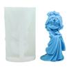 Ancient Doll Candle Silicone Mold 3D Girl Aromatherapy Plaster Soap Resin Mold DIY Chocolate Cake Baking Tool Home Decor