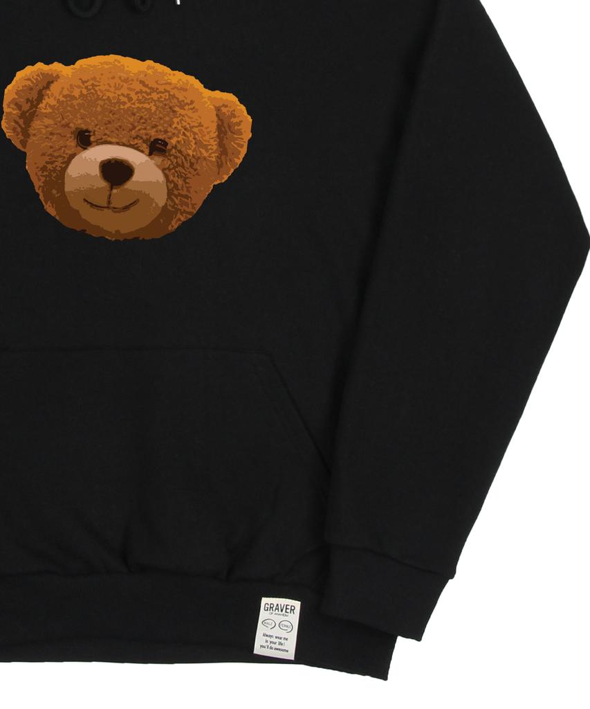[Unisex] Big Of Bear Hoodie_Black