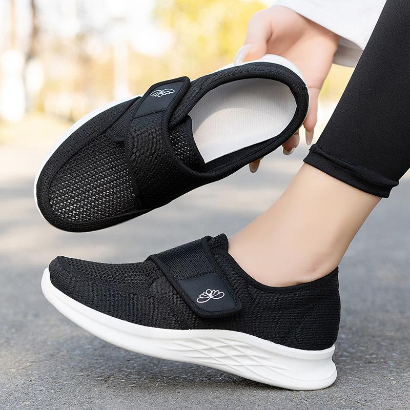 New Arrival Walking Shoes for Middle-Aged and Elderly Women – Velcro-Closure Sneakers with Hiking Soles
