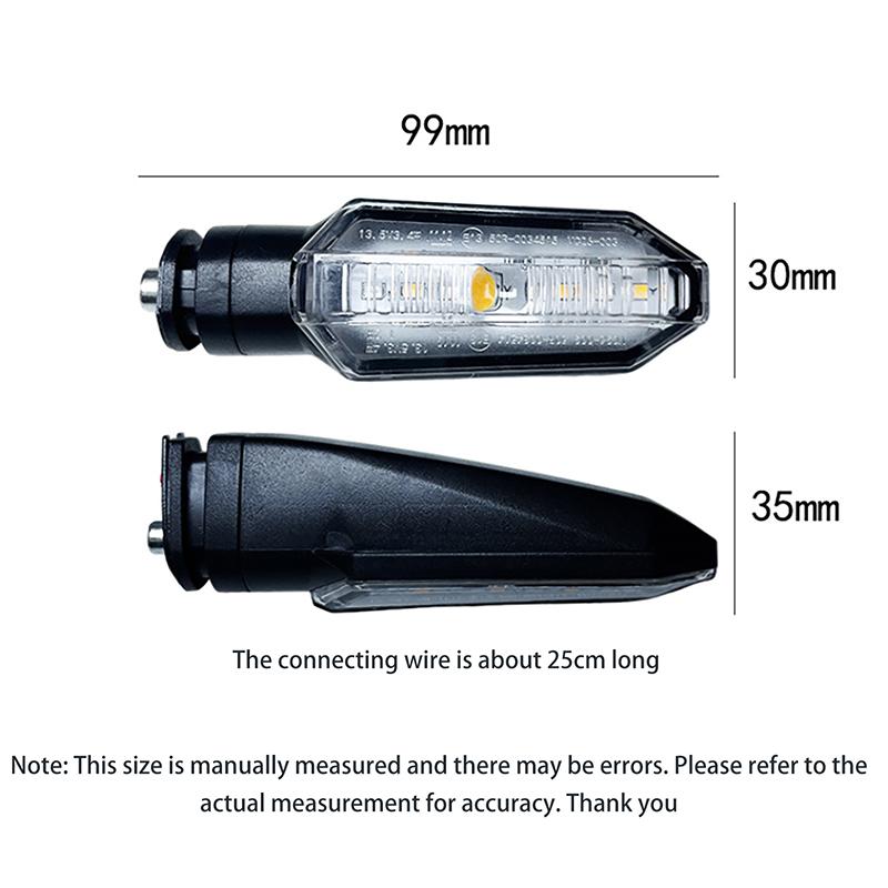 2Pcs Mini Amber Flashing Light Motorcycle Led Turn Signal Lights 8Mm Blinker Turn Signal Lamp 12V Moto Indicator Accessories