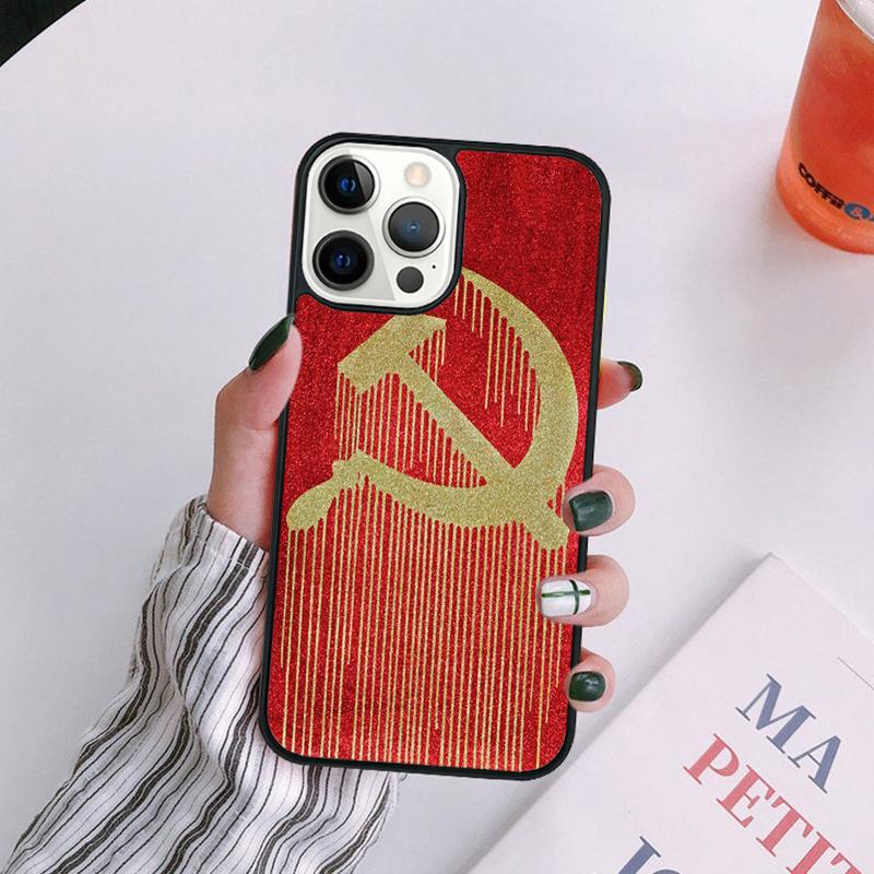 CCCP Soviet Union Russia Phone Case For iPhone 17 Air 14 13 12 16Pro Max 15 Plus Max Cover Shell coque
