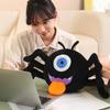 Cartoon One-Eyed Spider Doll Plush Toy Black Spider Doll Children Soothing Doll Halloween Gift