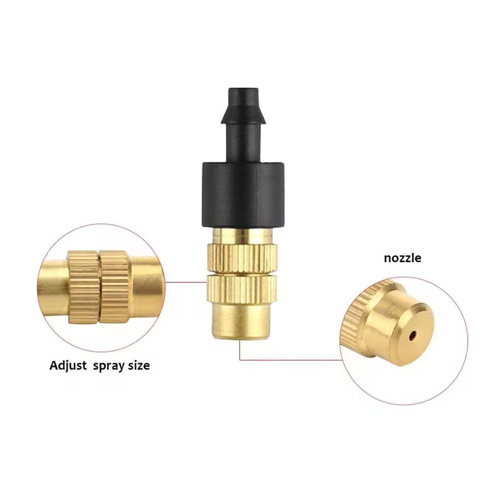 10Pcs Atomizing Nozzle Misting Nozzle Garden Micro Sprinkler  for 4/7mm Hose Garden Lawn Greenhouse