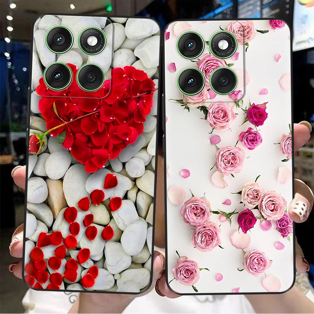 For Motorola Edge 60 Case Cute Liquid Silicone Phone Cases For Motorola Edge 60 Pro 60S Back Cover Funda For Moto Edge 60 Fusion