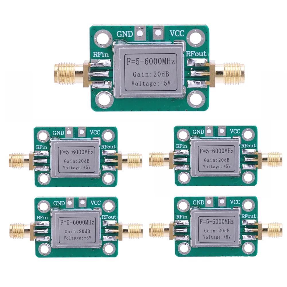 Modul Amplificator RF 5-6000MHz Câștig 20dB Amplificator RF în Bandă Largă Amplificator în Bandă Largă VFH UHF SHF Placă LNA cu Carcasă de Ecranare