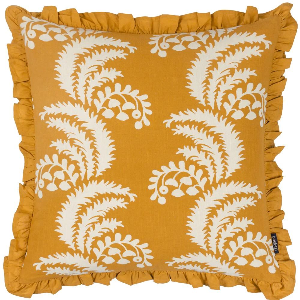 Paoletti Montrose Pleated Floral Cushion Cover