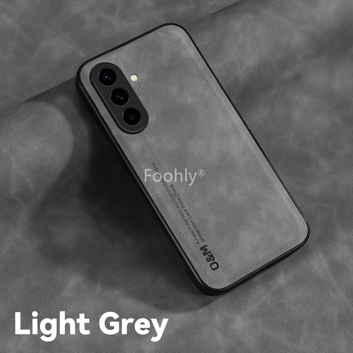 

Чохол з нубуку, протиударний, магнітний, для Samsung Galaxy A17 A56 A36 A26 A16 A55 A35 A25 A15 5G, захисна кришка, чохол Galaxy A17 5G світло-сірого кольору