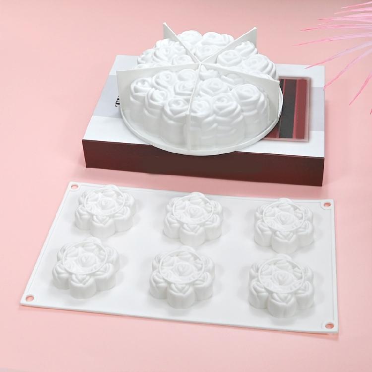Bloomings Flower Silicone Molds Fondants Chocolate Molds DIY Mousse Cake Molds