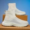 Men's and women's spring and autumn leisure sports shoes large size  couple high top ankle boots fitness loafers