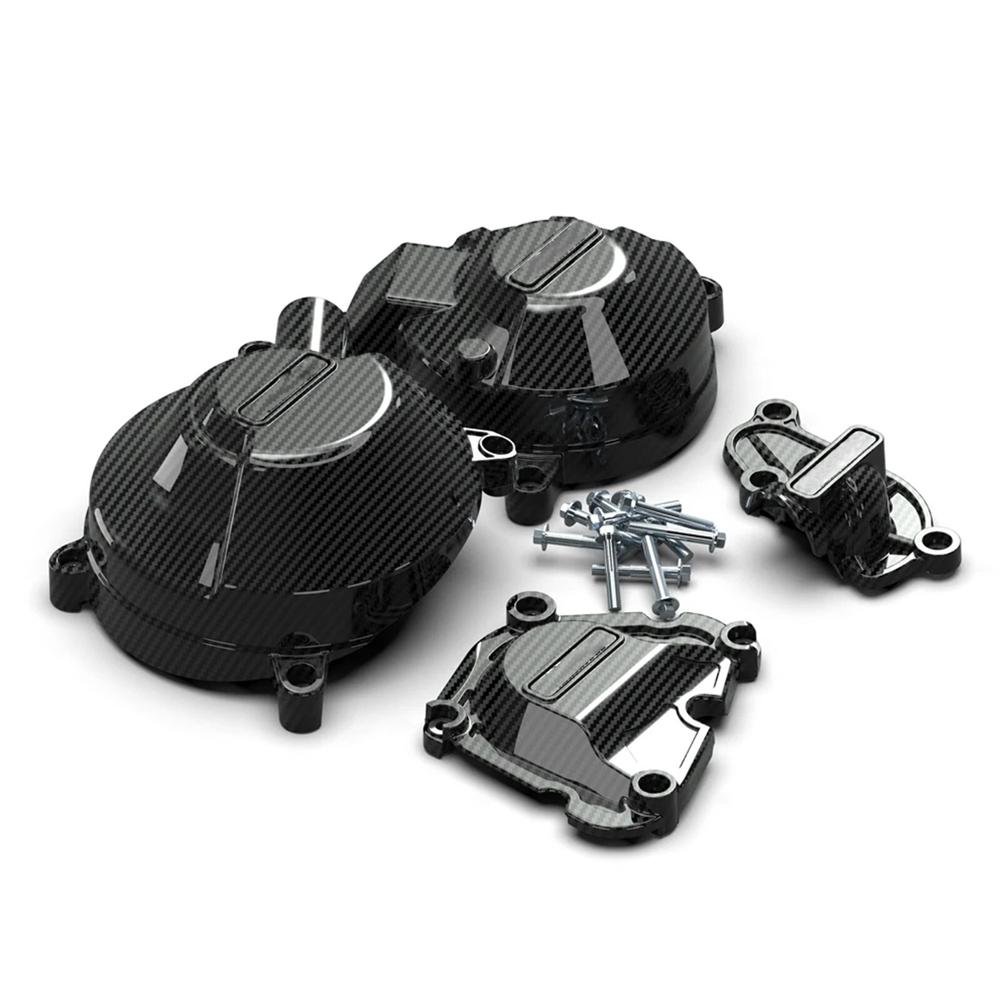 Carbon Fiber Style Engine Cover Protection Fit For Yamaha Mt-09 Fz-09 Xsr900 2021-2023
