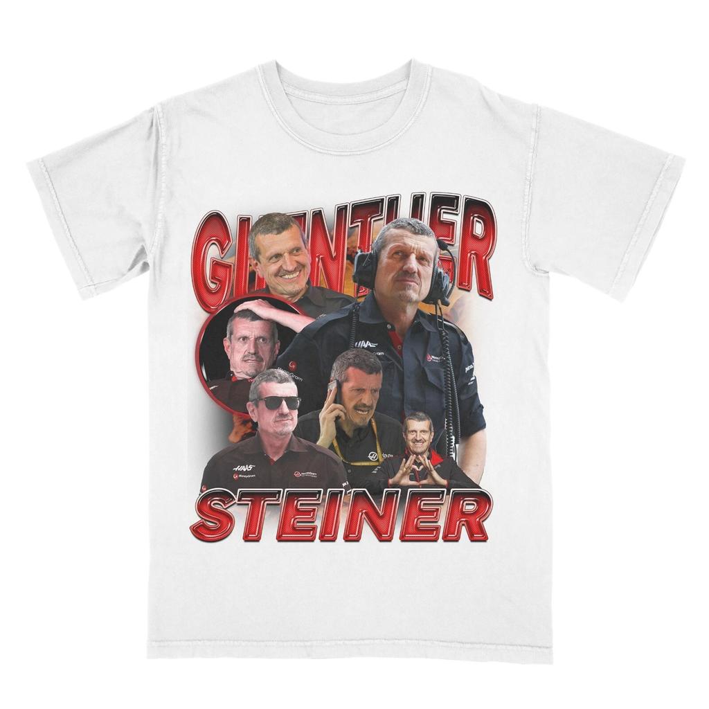 Guenther Steiner Camicia Vintage Anni '90 Camicia Bootleg Formula 1 Corse MIGLIORE SU EBAY