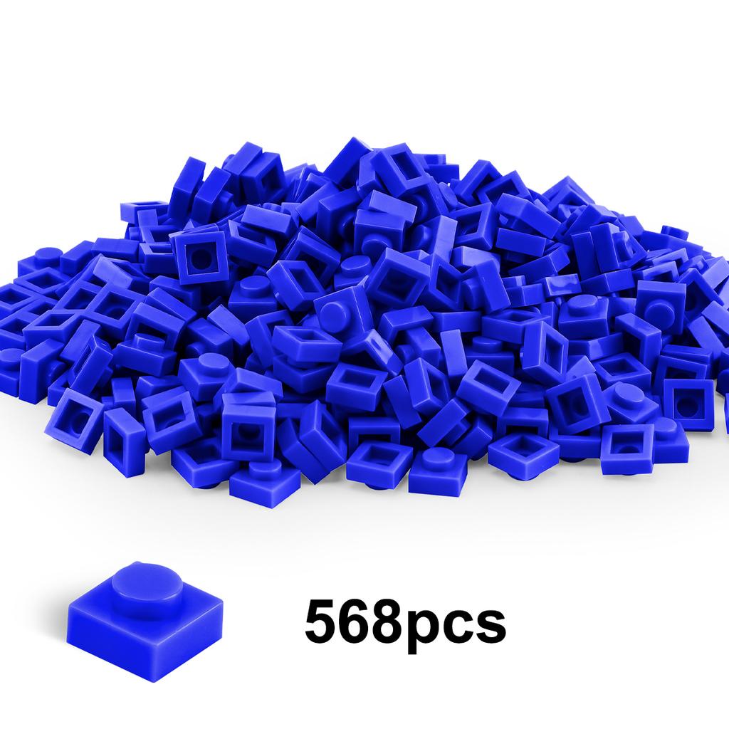 100 g 1x1 niedrige Bausteine, dicke Figuren, 2x2-Steine, Punkte, pädagogische kreative Größe, kompatibel mit Plastikspielzeug für Kinder