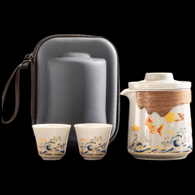 Wo Ding Portable Ceramic Tea Set
