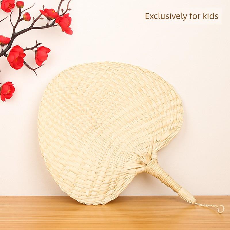 Large Traditional Palm Leaf Fan, Handmade Banana Leaf Fan for Dance, Children's Ancient Style Baby Fan, Fan Surface Weaving Art