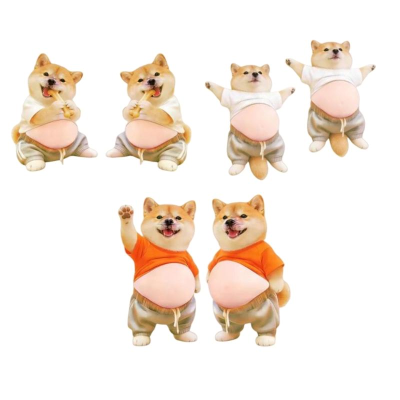 Belly Dog Stickers Fun Stress Relief Toy for Hand Sensory Needs Relaxation and Entertainment