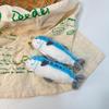 Cute Cartoon Simulated Mackerel Doll Pendant Plush Keychain Ornament Fish Stuffed Doll Key Ring Backpack Bag Decoration Kid Gift