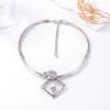 Personality Retro Trend Punk Niche Design Sense Irregular Articulation Geometric Round Alloy Necklace Women