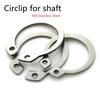 50PCS GB894 M4-M28 Circlips pour Arbre Type C Anneau de retenue d'arbre Circlip Rondelle d'arrêt à ressort Circlip en acier inoxydable Anneaux d'arrêt