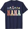 Grammy Gifts Women Wildflower Floral Design Grammy T-Shirt Women's Fashion Nana Gigi Grandma Tees Yaya Mimi Mother's Day Clothes