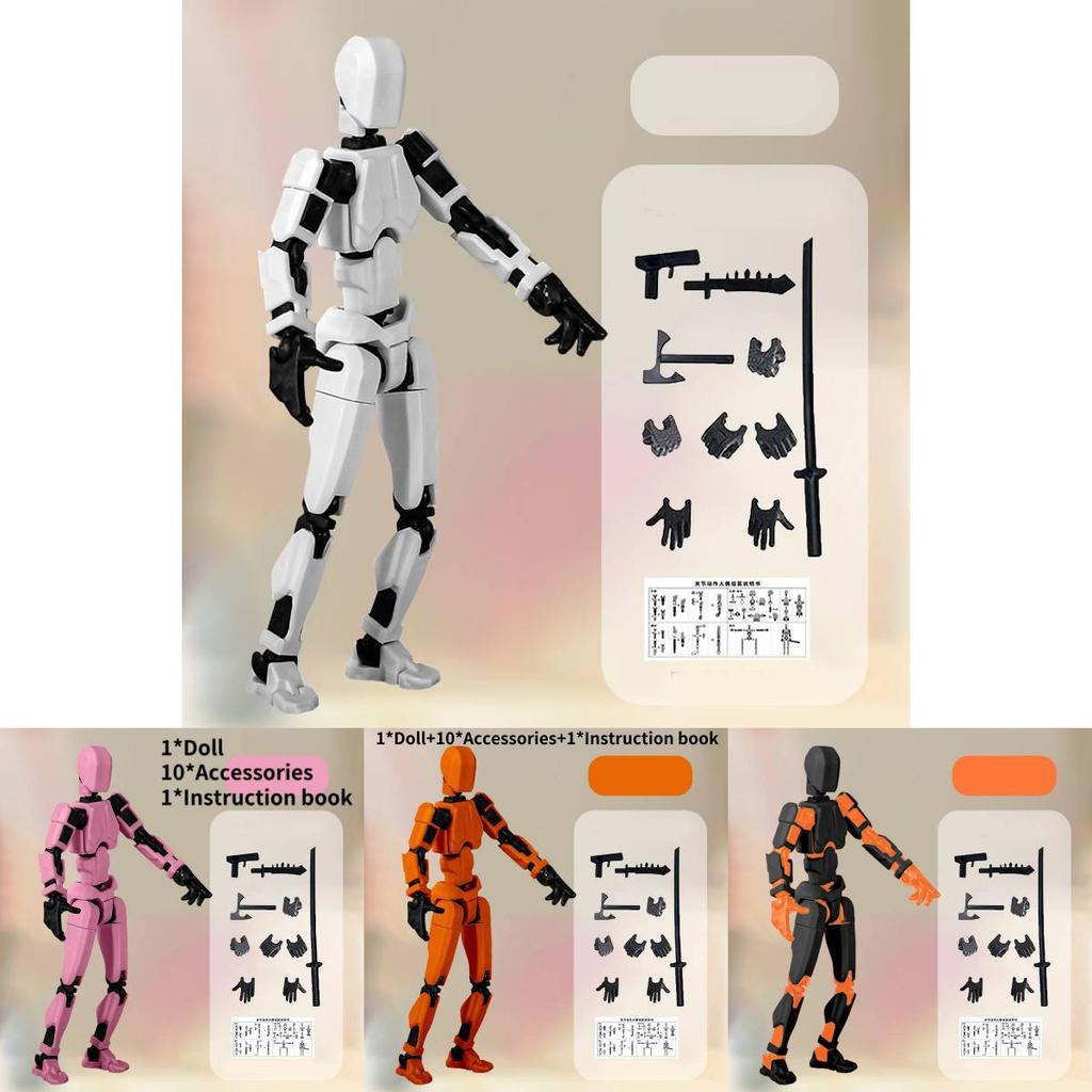 Versatile Jointed Figurine Stress Relief Toy Perfect For Creative Diy Enthusiasts