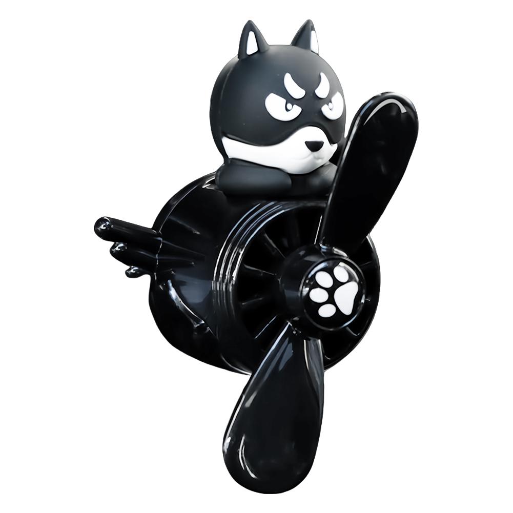 

Car Air Freshener Cute Dog Pilot Rotating Propeller Air Outlet Perfume Diffuser