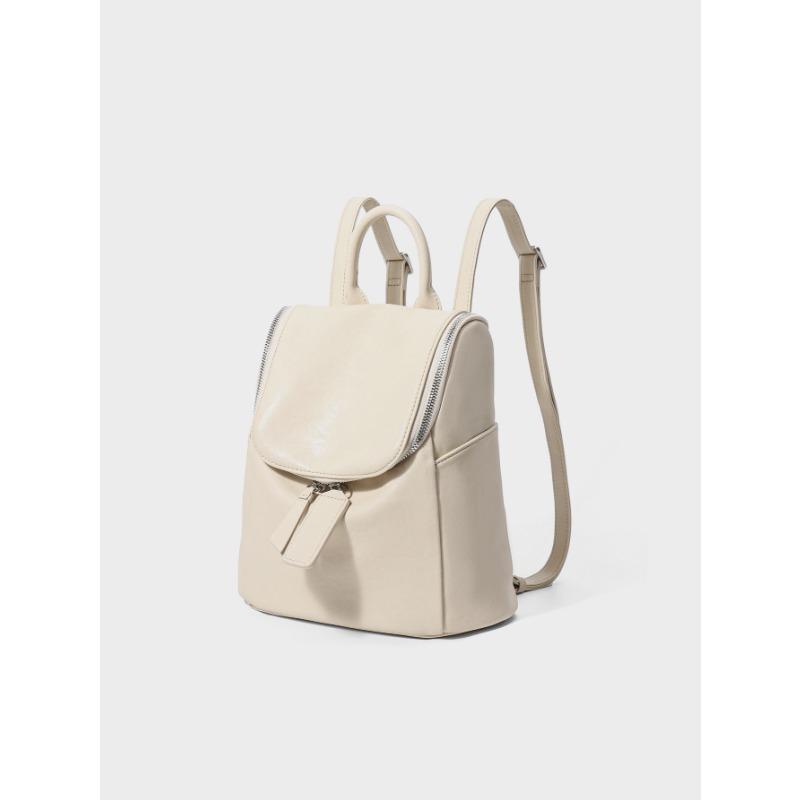 

Сумка из натуральной кожи A Нишевый Ретро Рюкзак Большой Вместимости из Воловьей Кожи для Поездок на Работу и Путешествий бежевый