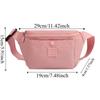 Large Capacity Multi-layer Crossbody Bag Waterproof Cash Register Bag Crossbody Chest Bag  Female