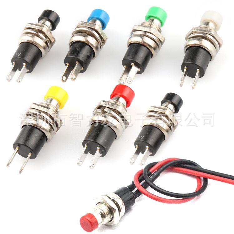 PBS-110/PB05A 7mm Momentaner Drucktastenschalter mit Drahtanschluss