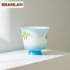 80ml Hand-painted Underwater World Teacup Elegant Tea Bowl Cute Cup Tea-tasting Meditation Cup Jianzhan Master Cups Tea Items