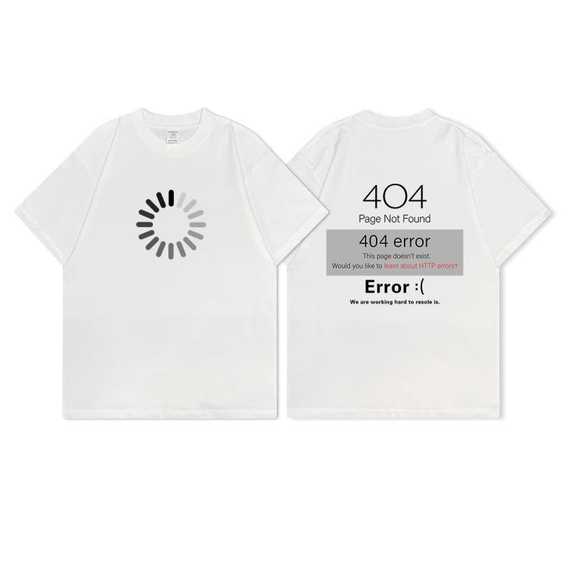 

Американский бренд уличной одежды 404error футболки для мужчин и женщин - это летний тяжеловес, парная одежда из чистого хлопка, свободного кроя 4XL