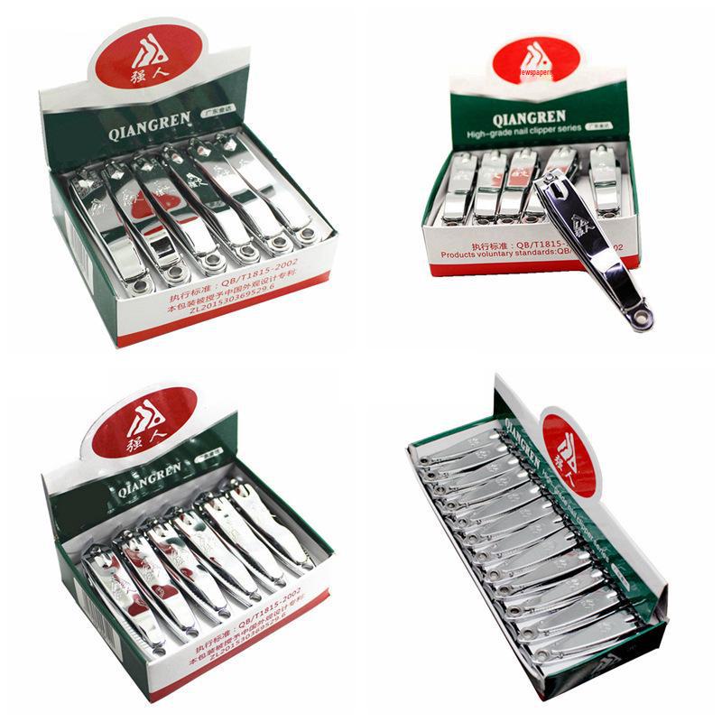 High-Gloss Stainless Steel Nail Clippers Set – Sharp Oblique & Flat Blades, Small & Large Sizes