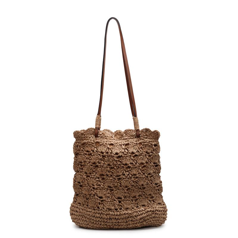 2025 Spring New Casual Commuter Bag Straw Bag Fashion Trend Large Capacity Shoulder Messenger Tote Bag