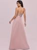 Ever-Pretty Women's V-Neck A-line High-Low Hem Backless Sparkly Prom Dress Plus Size Evening Dresses
