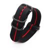 Zulu NATO Nylon Watch Strap with Black Five-Ring Buckle, 18/20/22/24mm Options Available