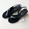 Rindsleder-Version~ Retro-Zehentrenner-Set mit Keilsandalen für Damen, neues Sommer-Allround-Riemchen, coole Hausschuhe