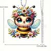 Bee Acrylic Colorful Hanging Charm For Car Interior Decoration Trendy Accessory Car